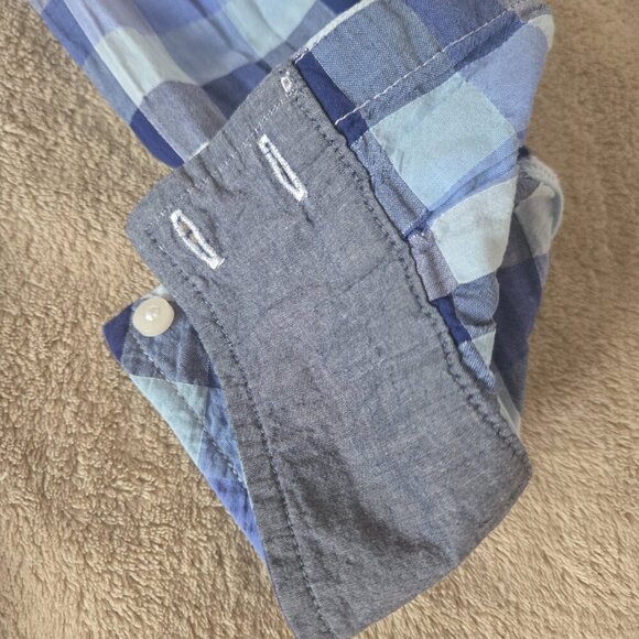 Tommy Hilfiger Women’s Blue Plaid Button Down Shirt Long Sleeve Casual Cotton S - Picture 6 of 13